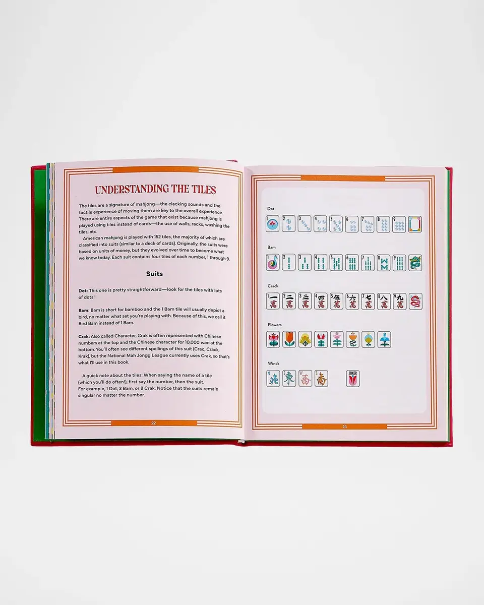 Graphic Image "Play Mah Jong! An All-Levels Guide to American Mahjong" Leather-Bound Book by Alyssa Gross | Thumbnail 8 Graphic Image "Play Mah Jong! An All-Levels Guide to American Mahjong" Leather-Bound Book by Alyssa Gross | Thumbnail 8