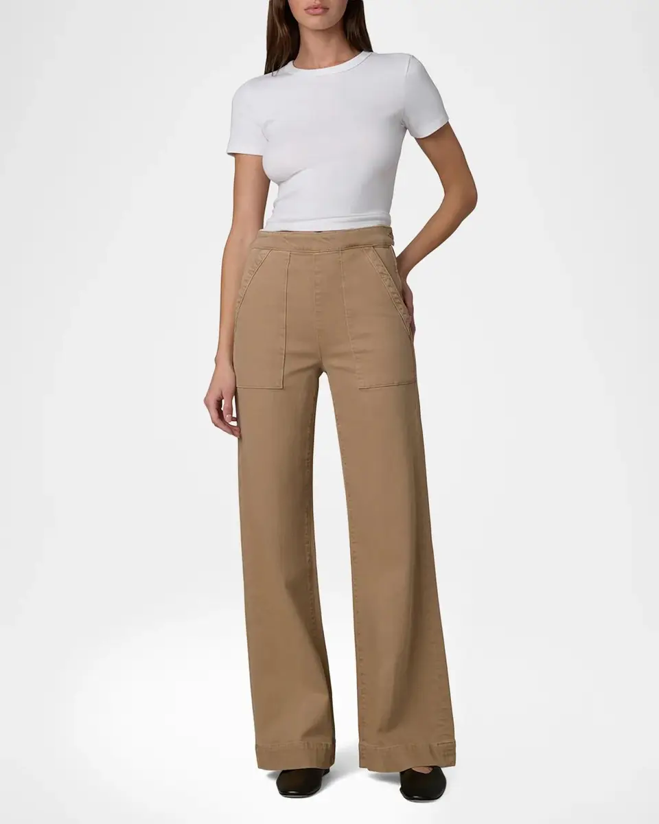 Joe's Jeans The Side Zip Wide-Leg Stretch Denim Pants | Thumbnail 2 Joe's Jeans The Side Zip Wide-Leg Stretch Denim Pants | Thumbnail 2
