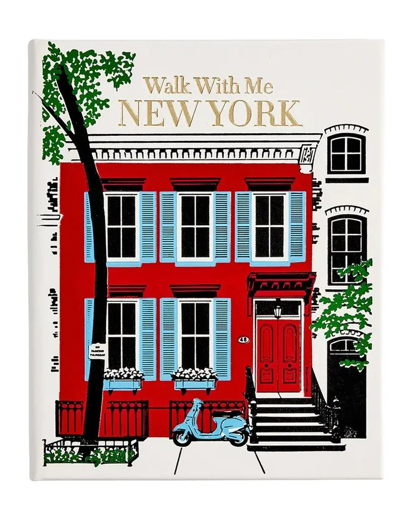 Graphic Image "Walk With Me: New York" Leather-Bound Book by Susan Kaufman