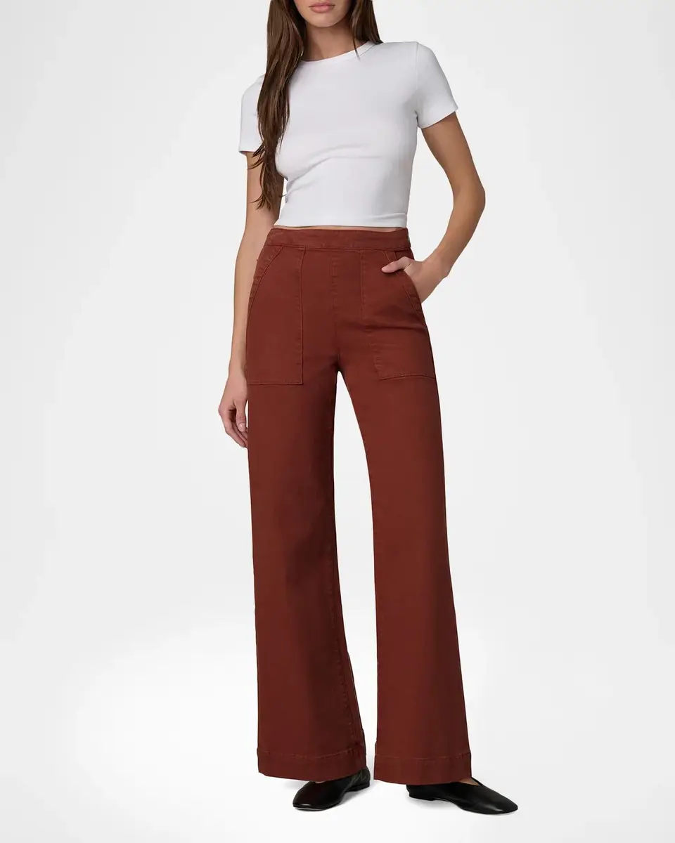 Joe's Jeans The Side Zip Wide-Leg Stretch Denim Pants | Thumbnail 2 Joe's Jeans The Side Zip Wide-Leg Stretch Denim Pants | Thumbnail 2