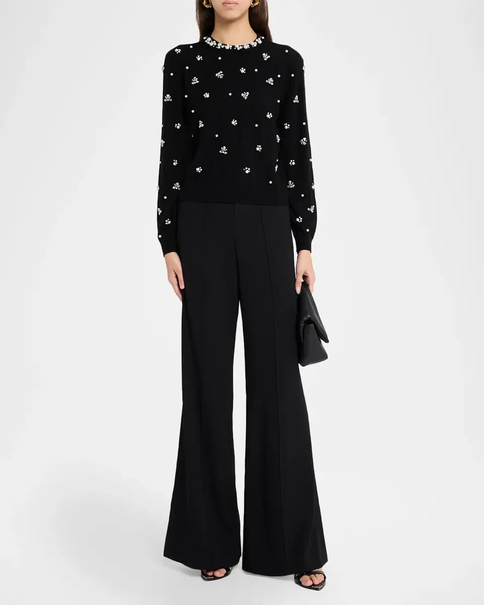 Alice + Olivia Carolee Embellished Crewneck Sweater | Thumbnail 2 Alice + Olivia Carolee Embellished Crewneck Sweater | Thumbnail 2