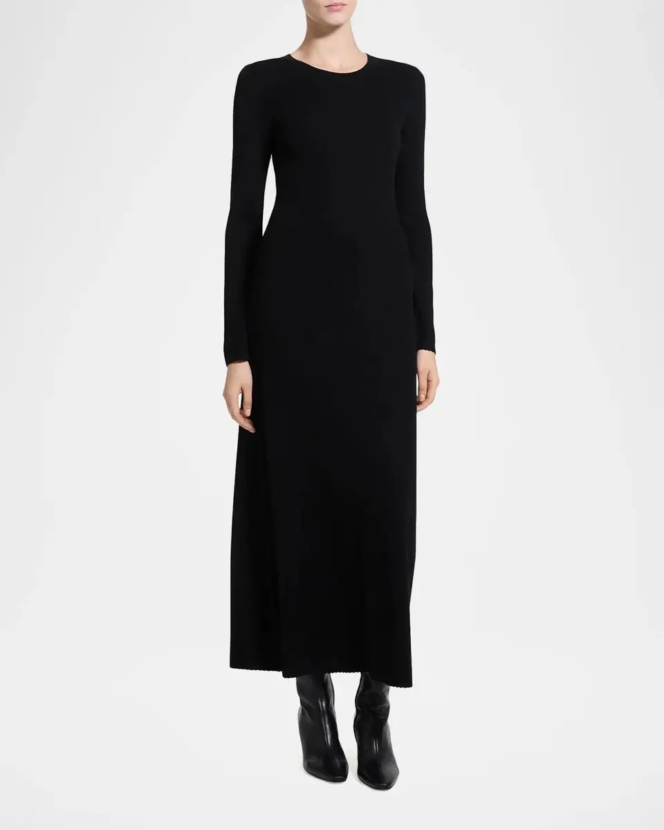 Theory Merino Wool Crewneck Midi Dress | Thumbnail 2