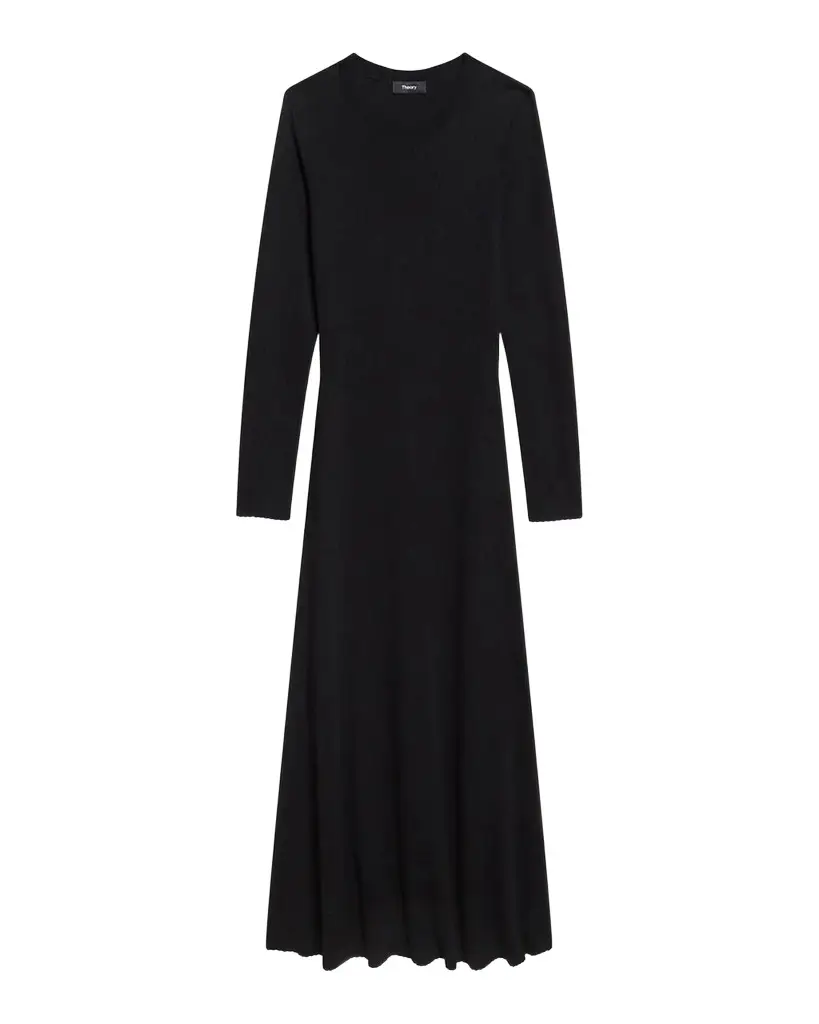 Merino Wool Crewneck Midi Dress Merino Wool Crewneck Midi Dress