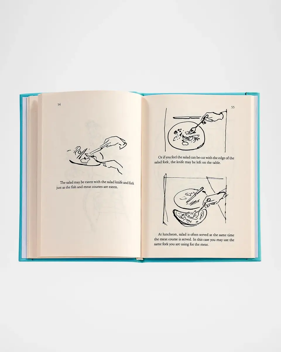 Graphic Image "Tiffany's Table Manners for Teenagers" Leather Bound Book | Thumbnail 6 Graphic Image "Tiffany's Table Manners for Teenagers" Leather Bound Book | Thumbnail 6