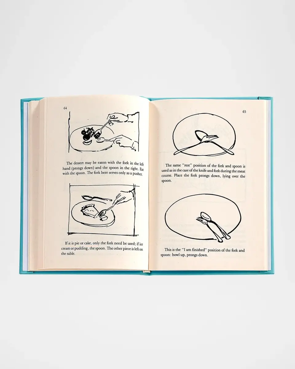 Graphic Image "Tiffany's Table Manners for Teenagers" Leather Bound Book | Thumbnail 7 Graphic Image "Tiffany's Table Manners for Teenagers" Leather Bound Book | Thumbnail 7