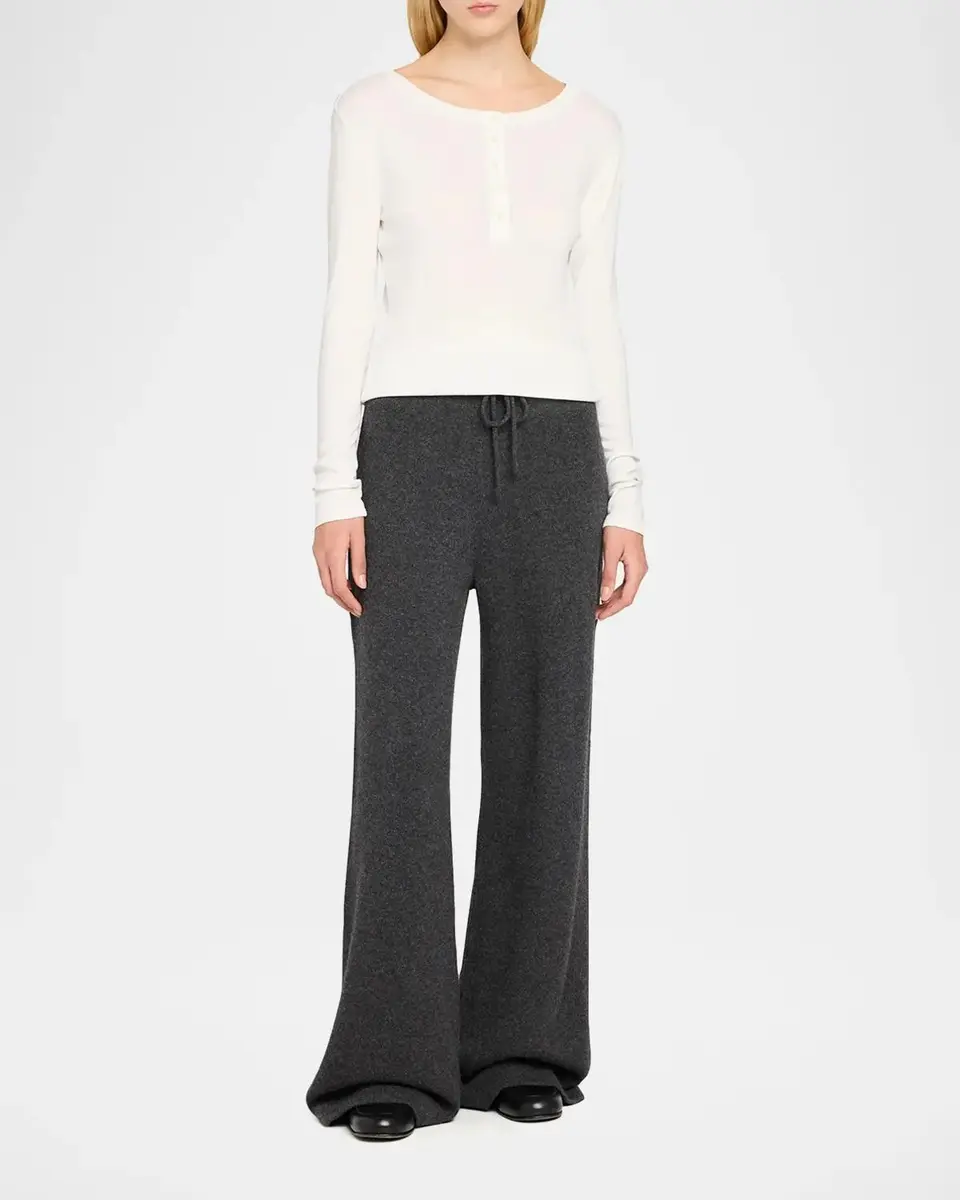 Theory Purl Henley Long-Sleeve T-Shirt | Thumbnail 2