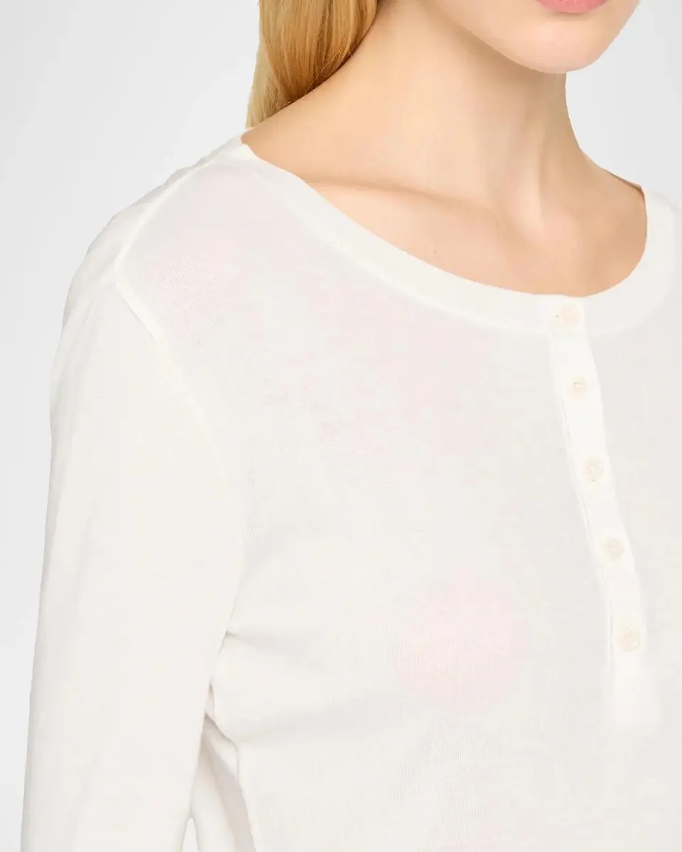 Theory Purl Henley Long-Sleeve T-Shirt | Thumbnail 5
