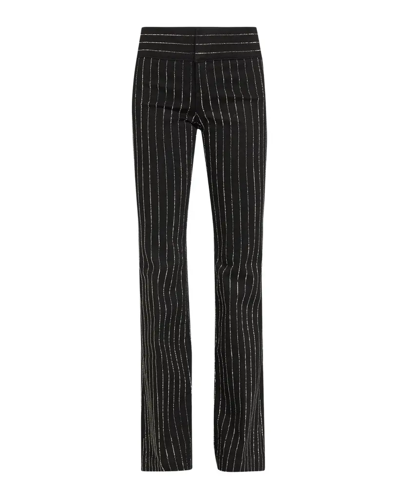Hot Embelleshed Pinstripe Bootcut-Leg Jeans