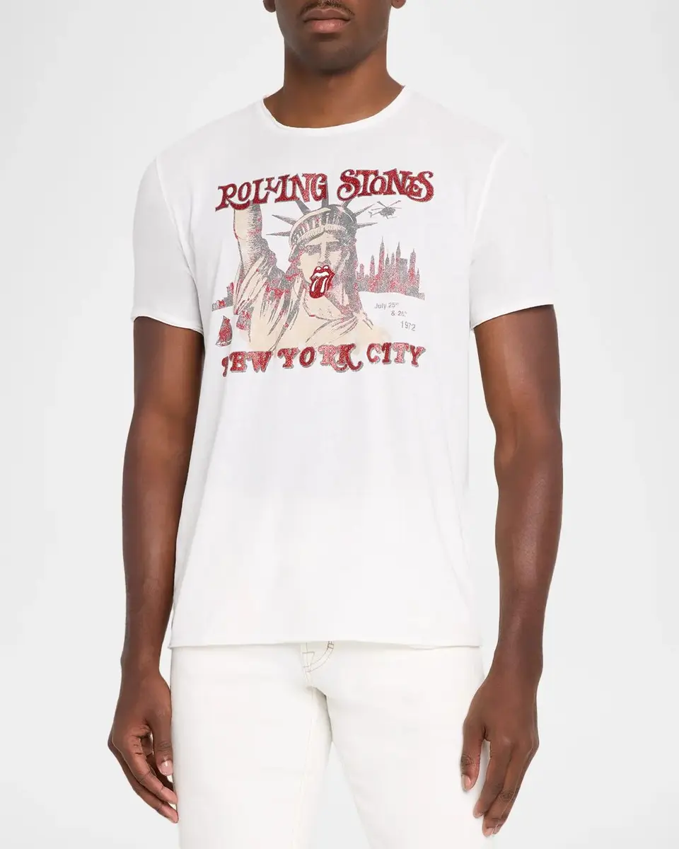 JOHN VARVATOS Men's The Rolling Stones NYC T-Shirt | Thumbnail 4 JOHN VARVATOS Men's The Rolling Stones NYC T-Shirt | Thumbnail 4