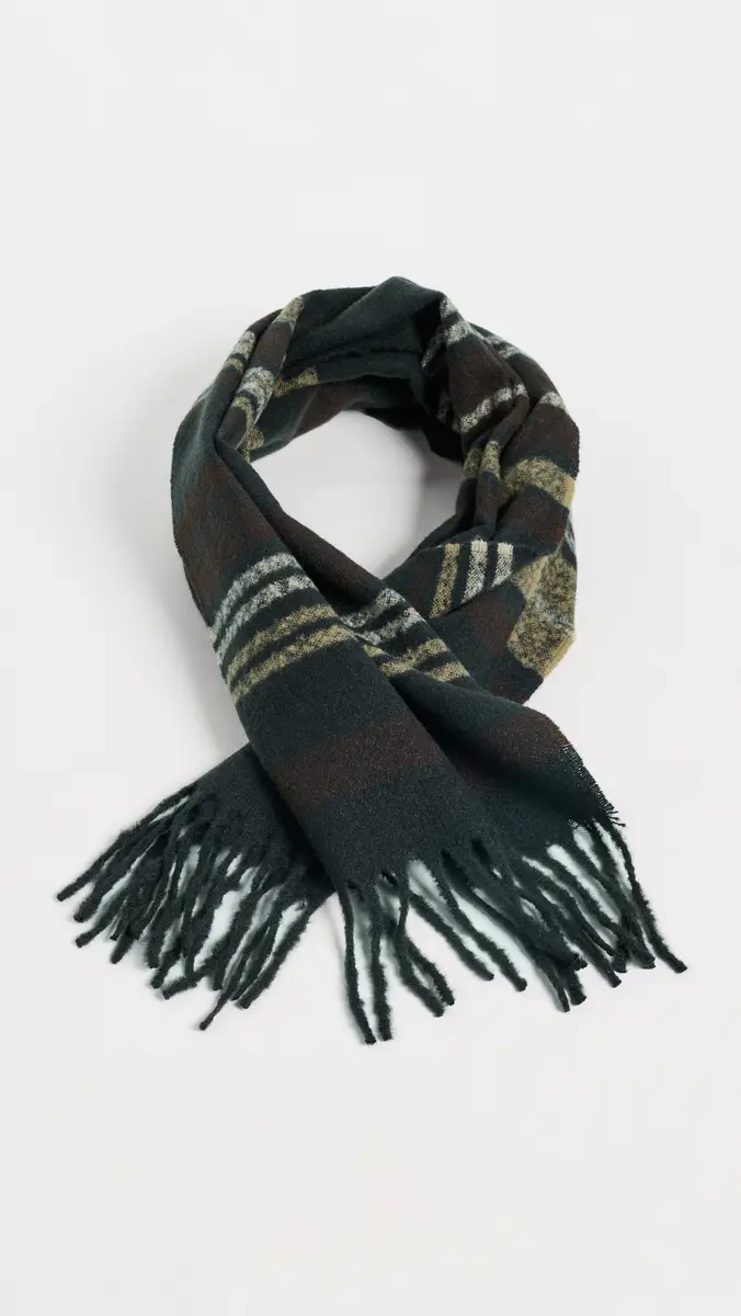 Barbour Alston Stripe Wool Scarf | Thumbnail 2