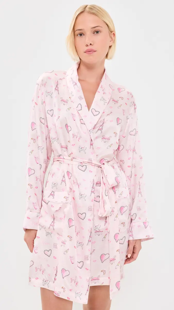 LoveShackFancy Silk Robe | Thumbnail 2 LoveShackFancy Silk Robe | Thumbnail 2