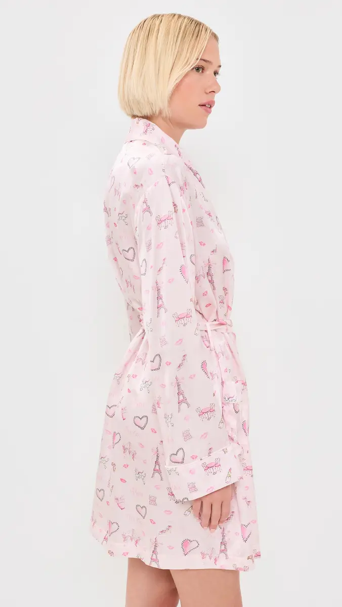 LoveShackFancy Silk Robe | Thumbnail 4 LoveShackFancy Silk Robe | Thumbnail 4