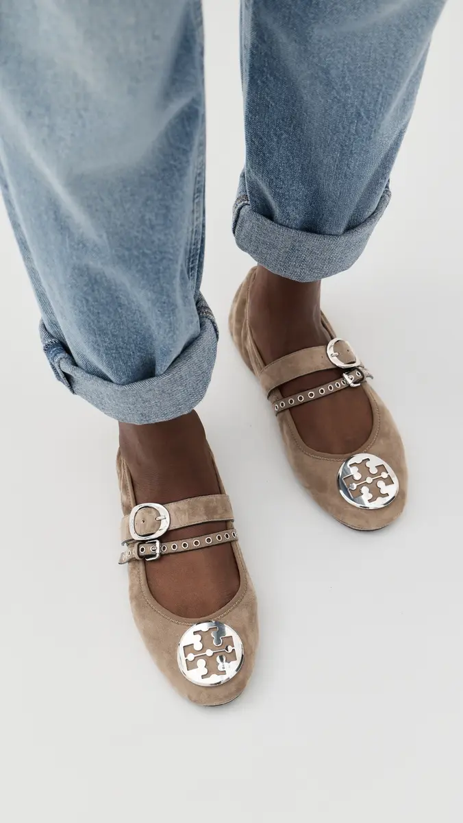 Tory Burch Reva Punk Travel Ballet Flats | Thumbnail 2 Tory Burch Reva Punk Travel Ballet Flats | Thumbnail 2