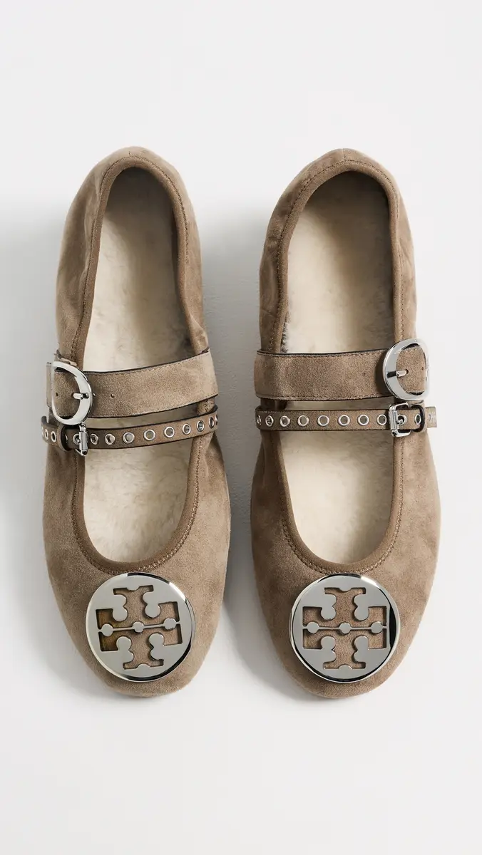 Tory Burch Reva Punk Travel Ballet Flats | Thumbnail 3 Tory Burch Reva Punk Travel Ballet Flats | Thumbnail 3