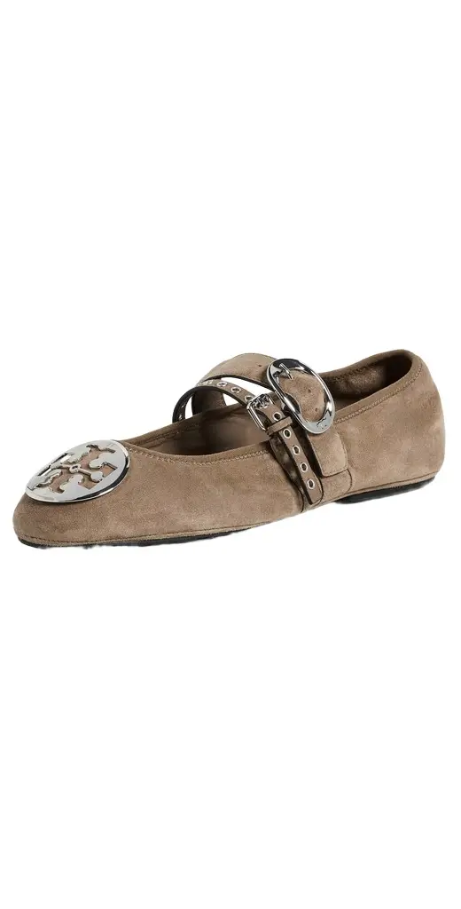 Tory Burch Reva Punk Travel Ballet Flats