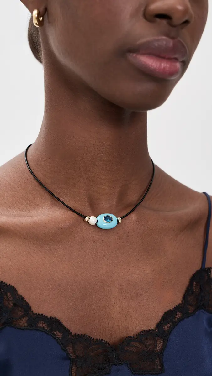 Lacey Ryan Turquoise & Pearl Choker Necklace | Thumbnail 3 Lacey Ryan Turquoise & Pearl Choker Necklace | Thumbnail 3