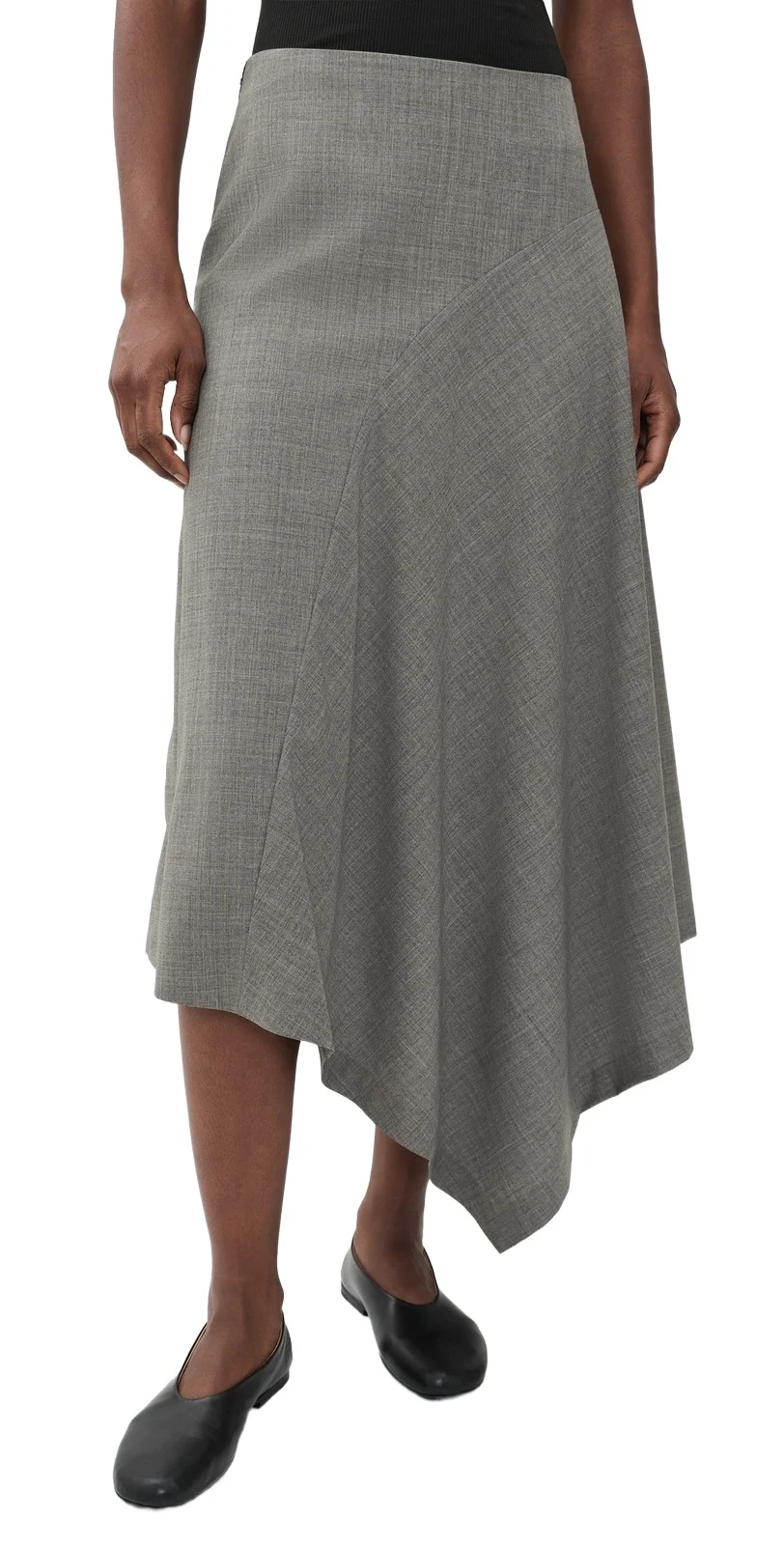 Wool Asymmetrical Skirt Wool Asymmetrical Skirt