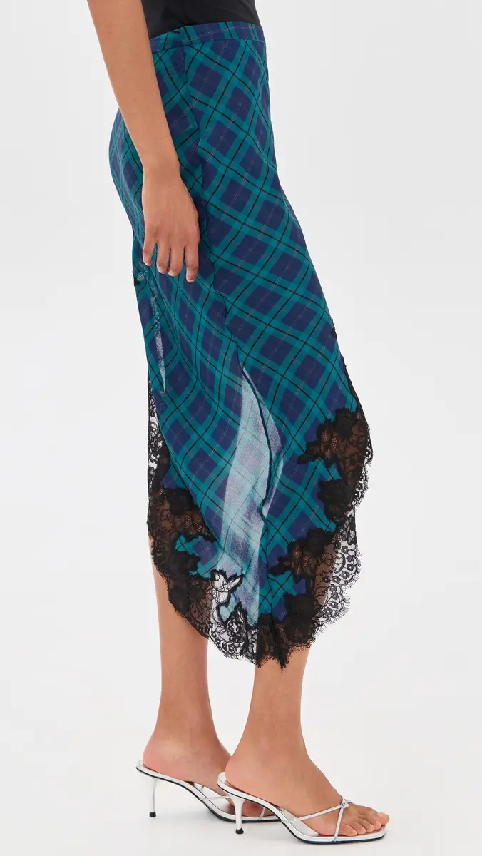 Fleur du Mal Tartan Asymmetrical Skirt | Thumbnail 4 Fleur du Mal Tartan Asymmetrical Skirt | Thumbnail 4