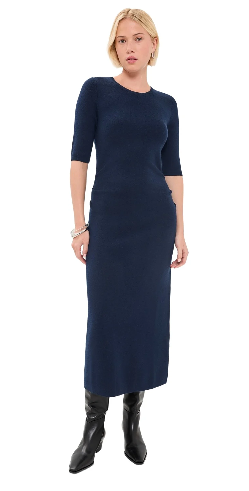 La Ligne Short Sleeve Knitted Dress