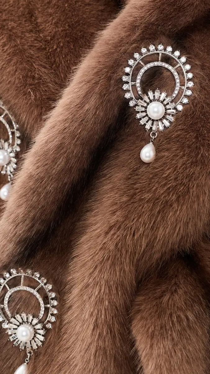 Cinq à Sept Pearl Drop Gianella Faux Fur Stole | Thumbnail 6 Cinq à Sept Pearl Drop Gianella Faux Fur Stole | Thumbnail 6
