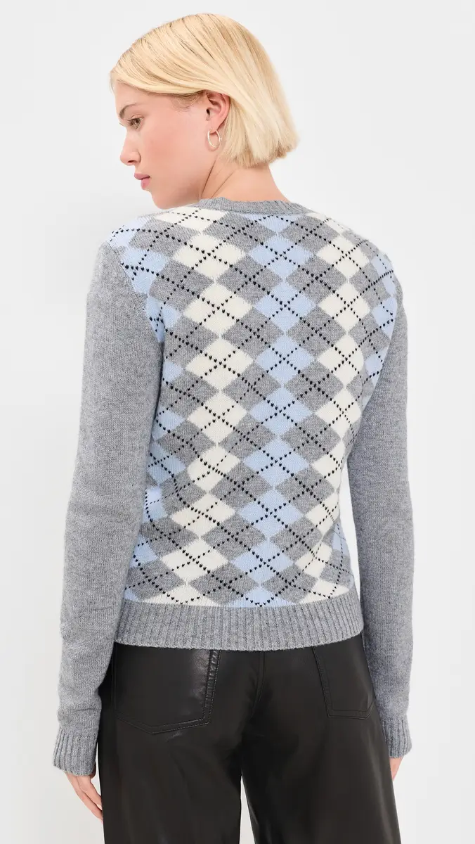 Guizio Argyle June Relaxed Cardigan | Thumbnail 3 Guizio Argyle June Relaxed Cardigan | Thumbnail 3