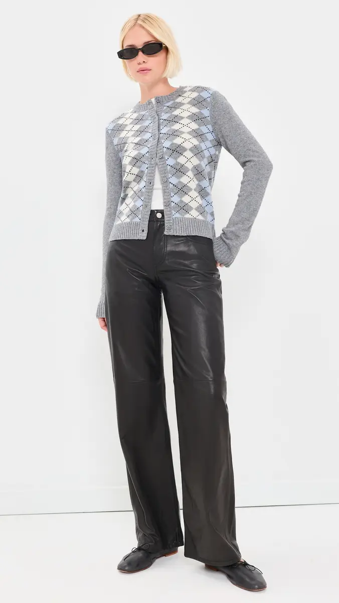 Guizio Argyle June Relaxed Cardigan | Thumbnail 5 Guizio Argyle June Relaxed Cardigan | Thumbnail 5