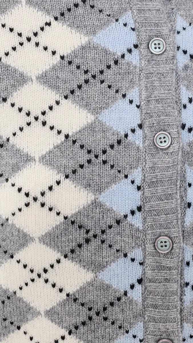 Guizio Argyle June Relaxed Cardigan | Thumbnail 6 Guizio Argyle June Relaxed Cardigan | Thumbnail 6
