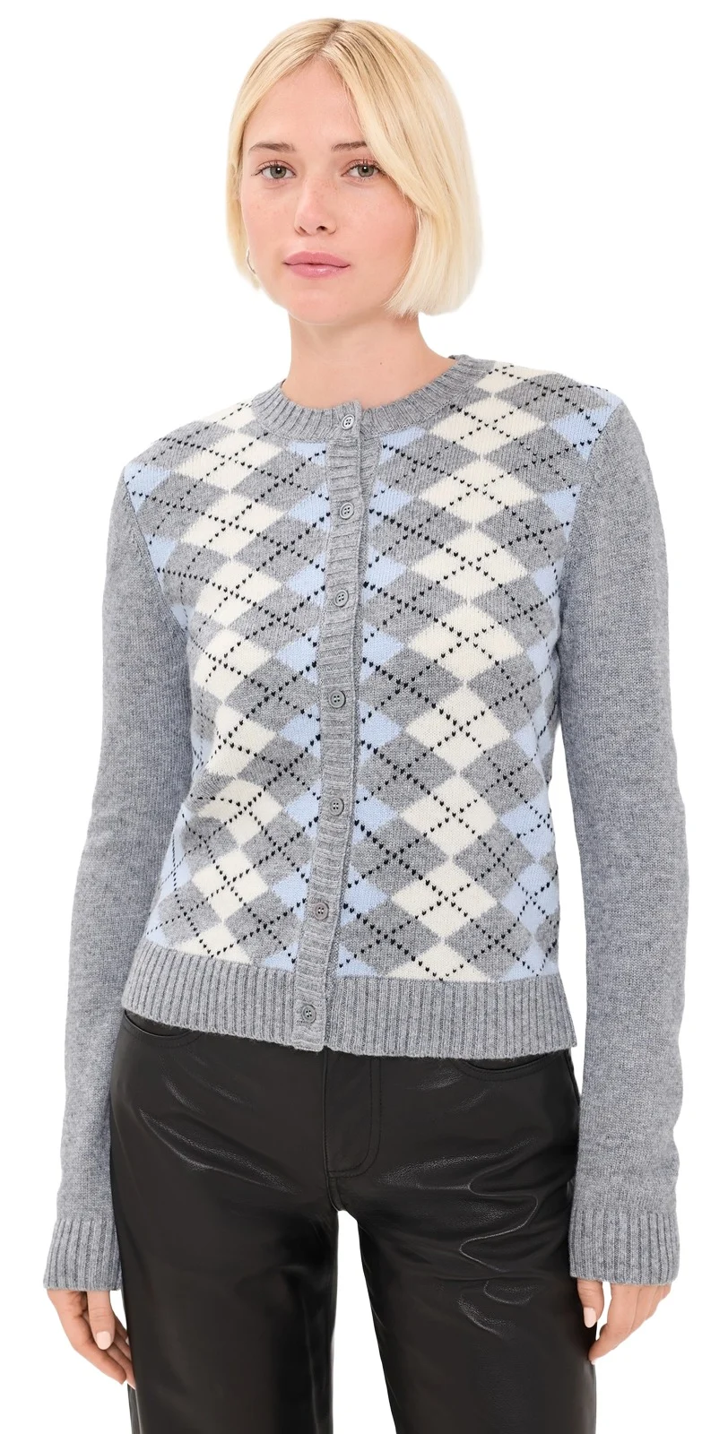 Argyle June Relaxed Cardigan
