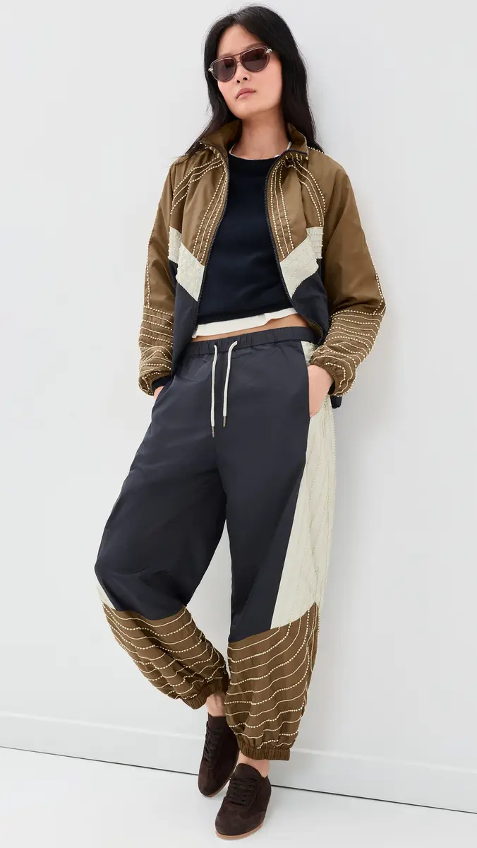 Sea Quinn Embroidered Beaded Joggers | Thumbnail 5 Sea Quinn Embroidered Beaded Joggers | Thumbnail 5