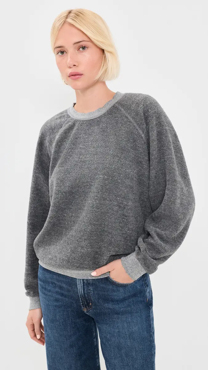 perfectwhitetee Ziggy Inside Out Fleece Crewneck Sweatshirt | Thumbnail 2 perfectwhitetee Ziggy Inside Out Fleece Crewneck Sweatshirt | Thumbnail 2