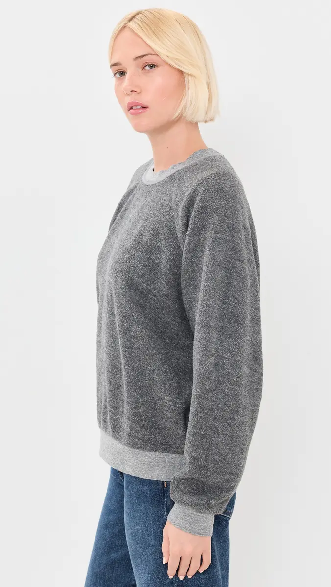 perfectwhitetee Ziggy Inside Out Fleece Crewneck Sweatshirt | Thumbnail 4 perfectwhitetee Ziggy Inside Out Fleece Crewneck Sweatshirt | Thumbnail 4