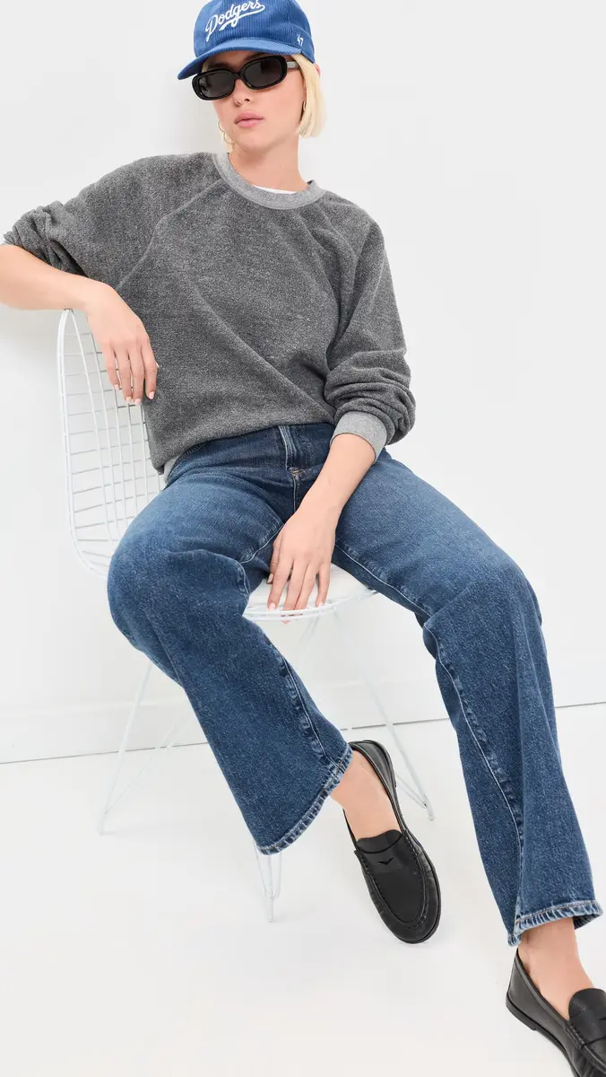 perfectwhitetee Ziggy Inside Out Fleece Crewneck Sweatshirt | Thumbnail 5 perfectwhitetee Ziggy Inside Out Fleece Crewneck Sweatshirt | Thumbnail 5