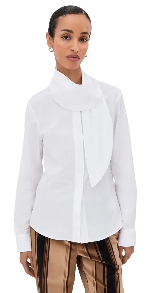 CB Shirt with Tie White