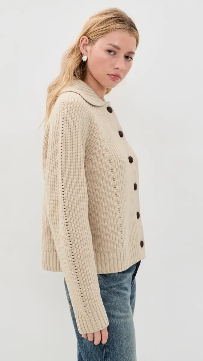 White + Warren Merino Wool Cardigan | Thumbnail 4 White + Warren Merino Wool Cardigan | Thumbnail 4