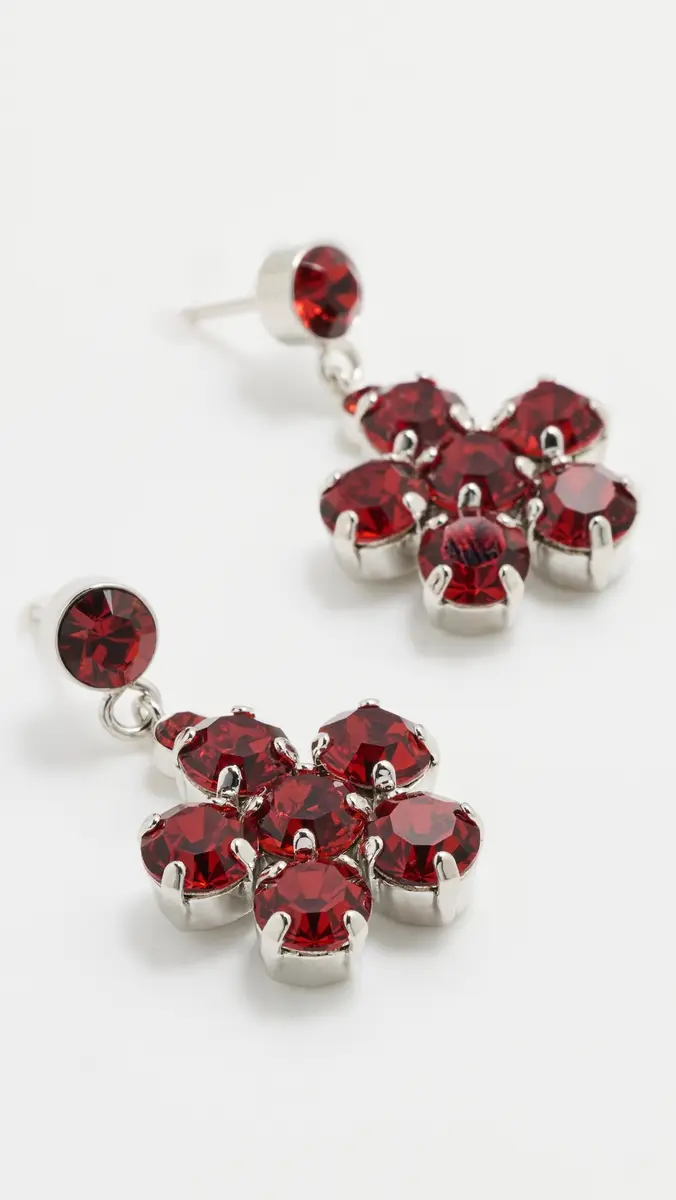 Simone Rocha Mini Daisy Drop Earrings | Thumbnail 4 Simone Rocha Mini Daisy Drop Earrings | Thumbnail 4