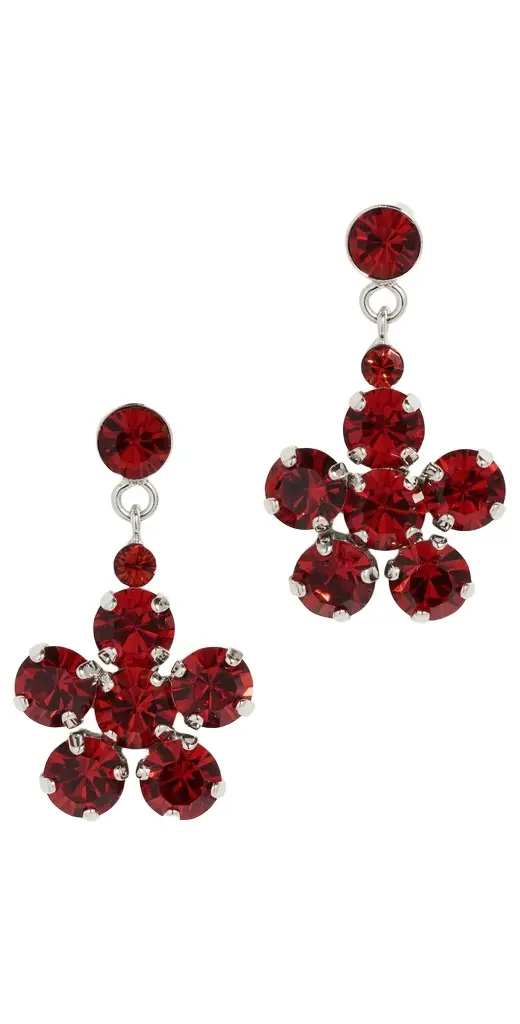 Simone Rocha Mini Daisy Drop Earrings