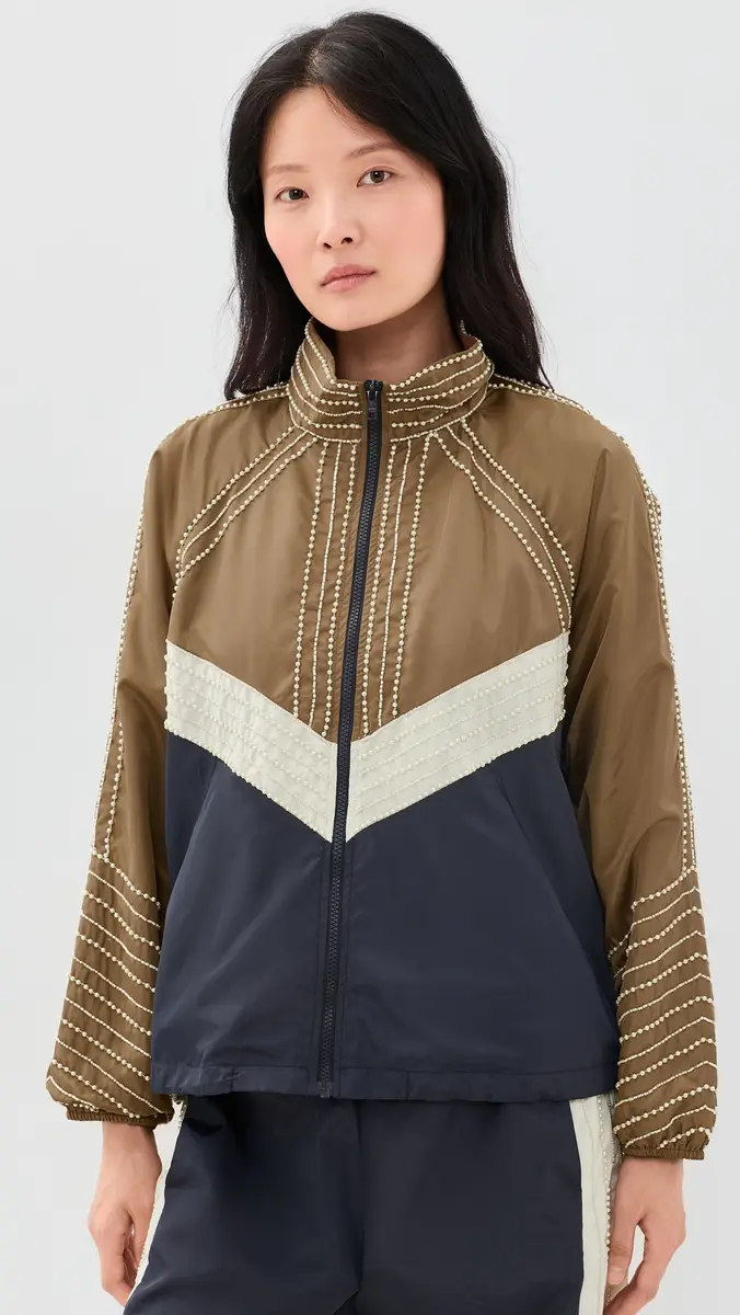 Sea Quinn Embroidered Beaded Windbreaker | Thumbnail 2 Sea Quinn Embroidered Beaded Windbreaker | Thumbnail 2