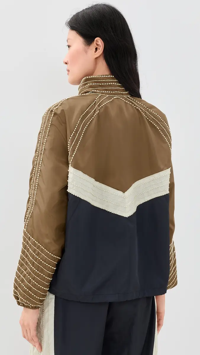 Sea Quinn Embroidered Beaded Windbreaker | Thumbnail 3 Sea Quinn Embroidered Beaded Windbreaker | Thumbnail 3