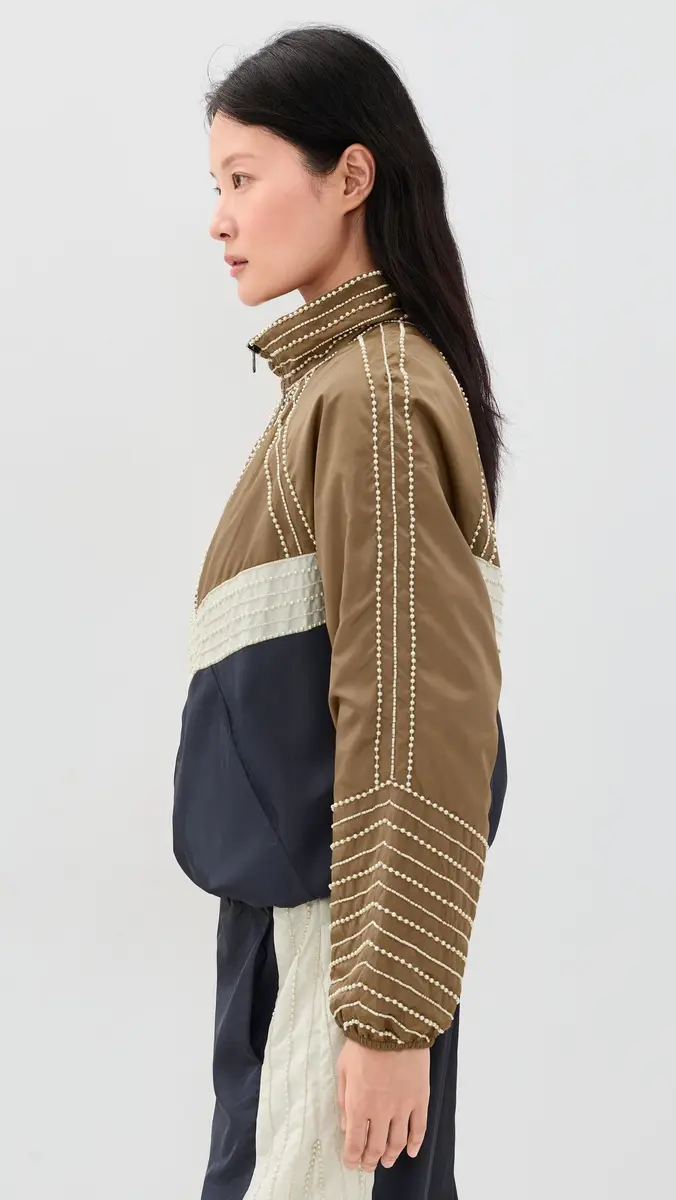 Sea Quinn Embroidered Beaded Windbreaker | Thumbnail 4 Sea Quinn Embroidered Beaded Windbreaker | Thumbnail 4