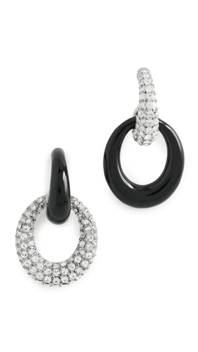 Tory Burch Pierced Pave Doorknocker Earrings | Thumbnail 6 Tory Burch Pierced Pave Doorknocker Earrings | Thumbnail 6