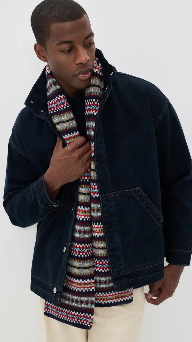 Barbour Scotland Fair Isle Knitted Scarf | Thumbnail 4 Barbour Scotland Fair Isle Knitted Scarf | Thumbnail 4