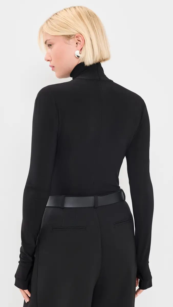 Norma Kamali Long Sleeve Turtle Bodysuit | Thumbnail 3 Norma Kamali Long Sleeve Turtle Bodysuit | Thumbnail 3