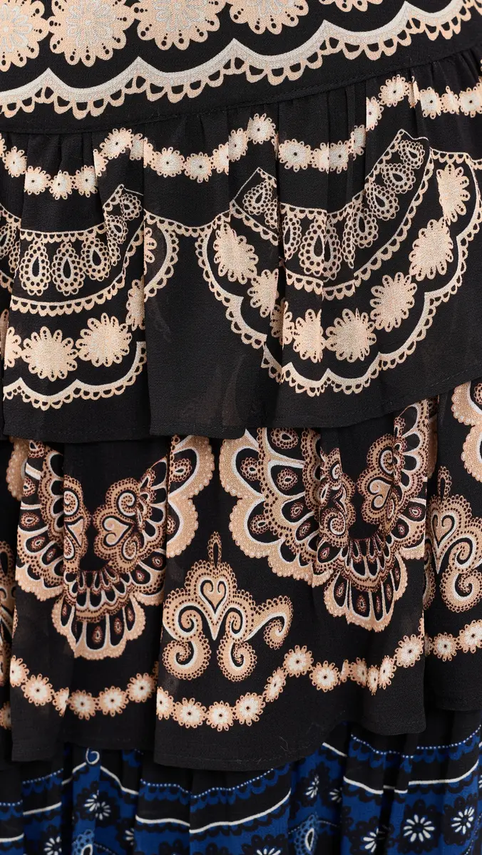 Farm Rio Nicole Ruffled Maxi Skirt | Thumbnail 6 Farm Rio Nicole Ruffled Maxi Skirt | Thumbnail 6