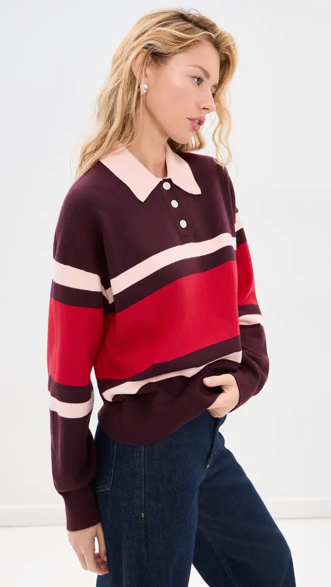 State & Lake Cameron Cotton Cashmere Polo Sweater | Thumbnail 4 State & Lake Cameron Cotton Cashmere Polo Sweater | Thumbnail 4