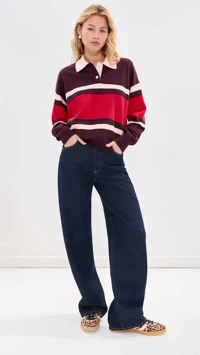 State & Lake Cameron Cotton Cashmere Polo Sweater | Thumbnail 5 State & Lake Cameron Cotton Cashmere Polo Sweater | Thumbnail 5