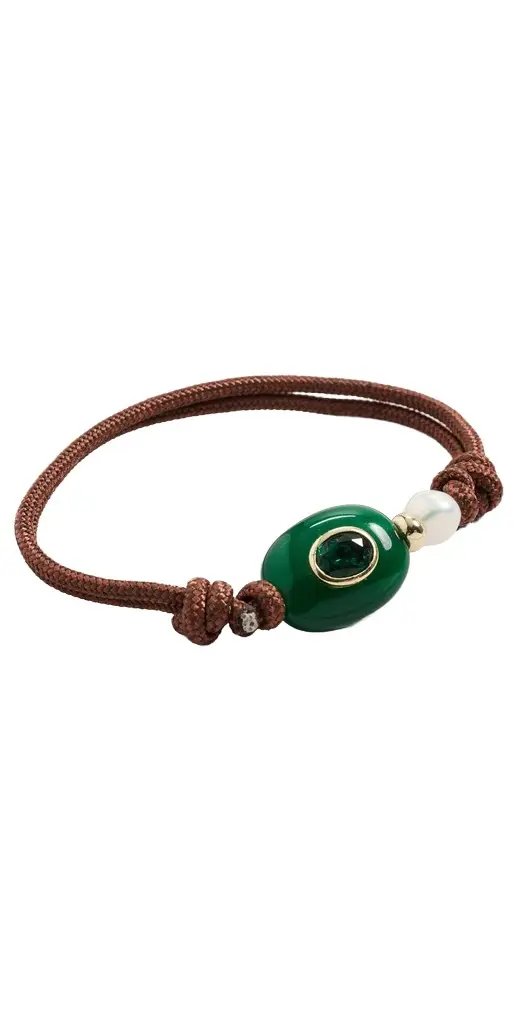 Lacey Ryan Green Agate Kandi Bracelet