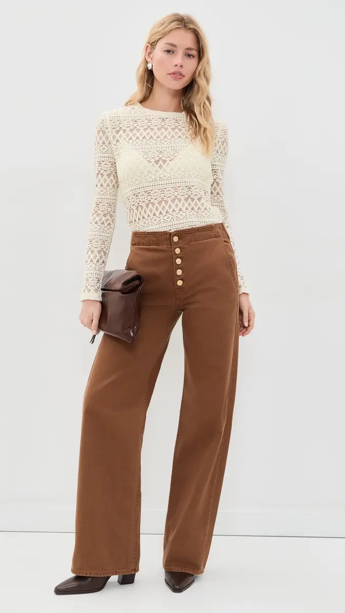 Madewell Jacquard Lace Long Sleeve Top | Thumbnail 5 Madewell Jacquard Lace Long Sleeve Top | Thumbnail 5