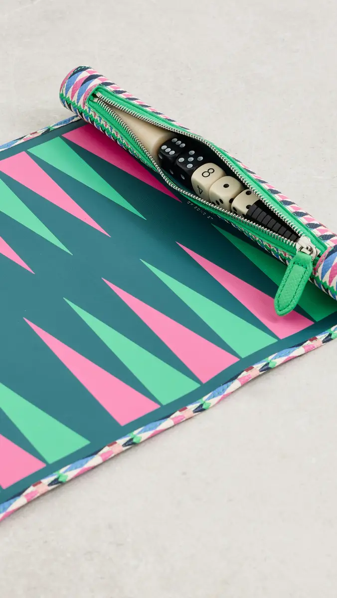 Smythson Backgammon Roll Flamingo | Thumbnail 5