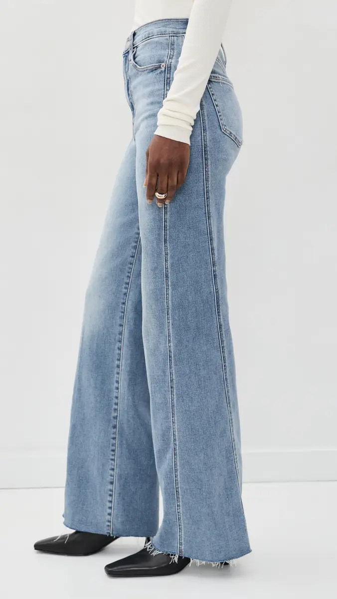 DAZE Far Out Seaming High Rise Wide Leg Jeans | Thumbnail 4 DAZE Far Out Seaming High Rise Wide Leg Jeans | Thumbnail 4
