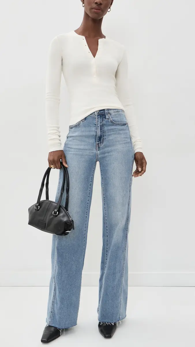 DAZE Far Out Seaming High Rise Wide Leg Jeans | Thumbnail 5 DAZE Far Out Seaming High Rise Wide Leg Jeans | Thumbnail 5